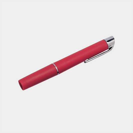 Plastic Reusable Pen Torch - Red