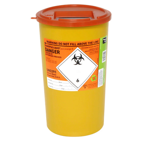 Sharpsguard Orange 5 Ltr Sharps Bin