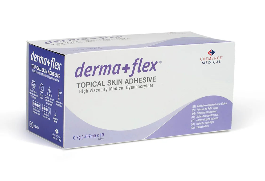 Chemence Medical Dermaflex Skin Adhesive – Topical Wound Closure Glue 10 Treatments