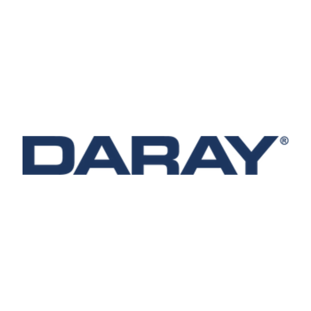 Daray logo in blue on a white background