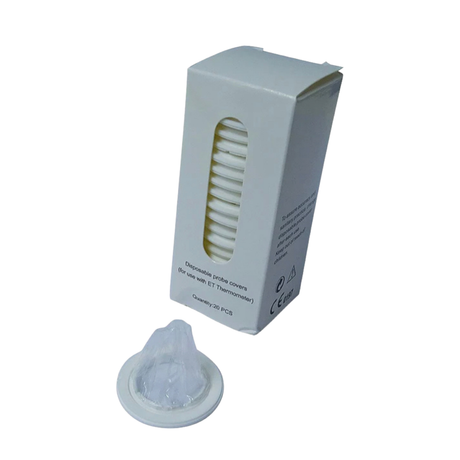 tympanic ear thermometer disposable tips  on a white background 