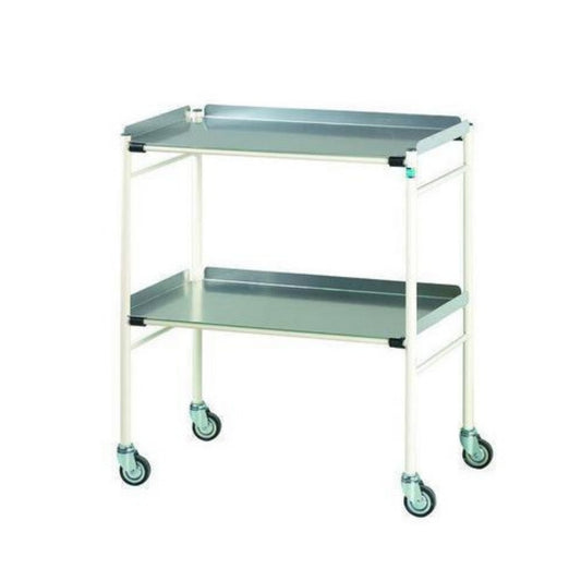 Doherty Halifax Dressing Trolley 76.5cm x 46cm steel frame