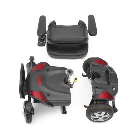 Titan Powerchair wheelchair in parts