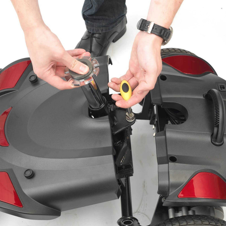 close-up of titan powerchair