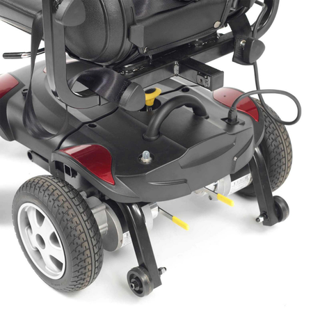close-up of titan LTE wheelchair