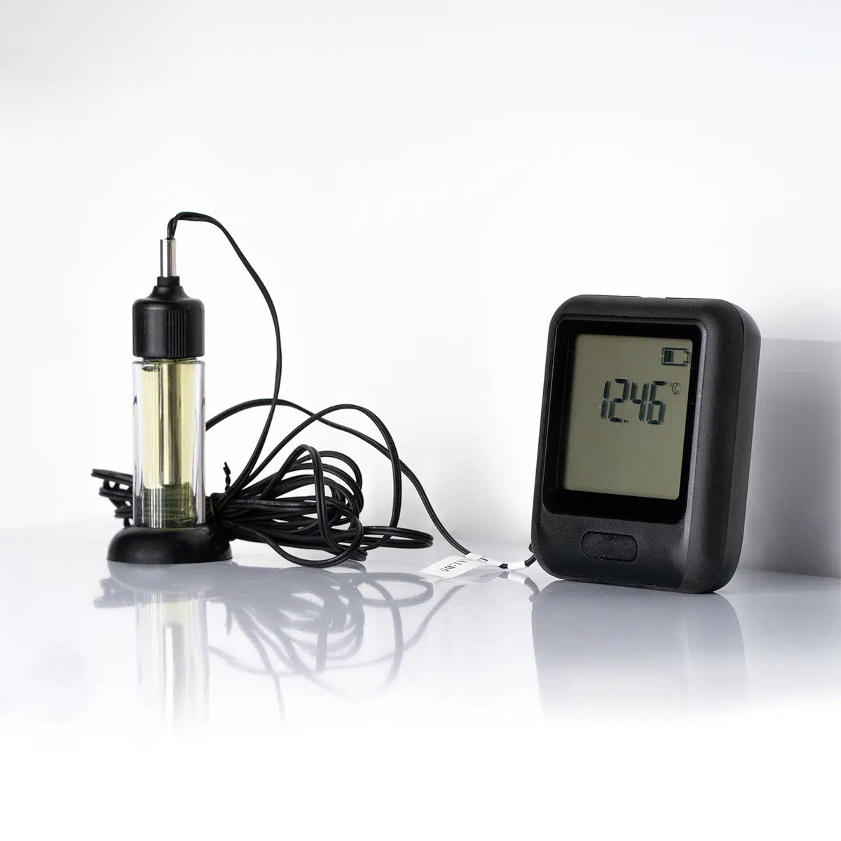A WiFi datalogger with an external thermistor probe - with display