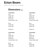 Ecton Beam 3 Seater Patient Waiting Room Chairs