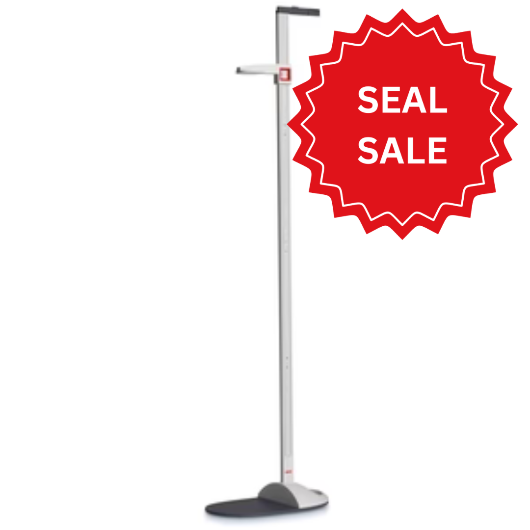 seca 217 - Free-Standing stadiometer with robust platform and heel positioner for optimal three-point height measurement