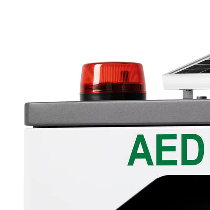 Outdoor Aluminium AED Cabinet with All-in-One Solar LED cabinet