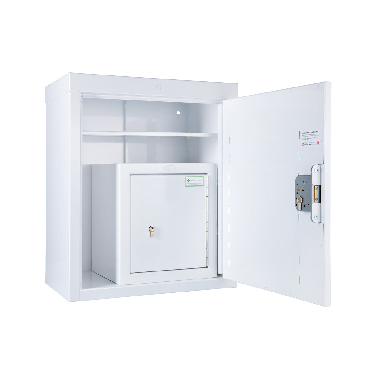 Pharmacy Medical HECCMC250A Medicine Cabinet – Internal Controlled Drugs Cabinet – 600 x 500 x 300mm