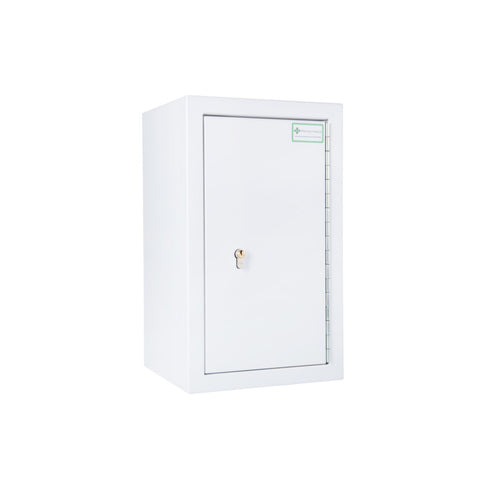 Pharmacy Medical - HECDC905 CONTROLLED DRUGS CABINET 500 X 300 X 270mm | 2 SHELVES (Adjustable) | Floor + Wall Fixing | R or L HINGE, optional warning light