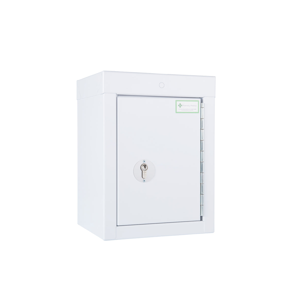 Pharmacy Medical - HECMC100 MEDICINE / DRUGS CABINET 370 X 275 X 245mm | 1 FULL DEPTH SHELF | R/H HINGE