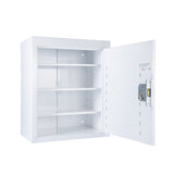 Pharmacy Medical - HECMC250 MEDICINE / DRUGS CABINET 600 X 500 X 300mm | 2 FULL DEPTH SHELVES | R or L HINGE, optional warning light