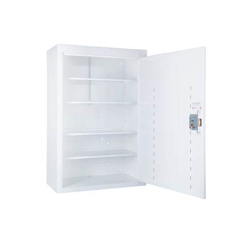 Pharmacy Medical - HECCMC300A MEDICINE / DRUGS CABINET 900 X 600 X 300mm | SINGLE DOOR, 3 FULL DEPTH SHELVES | R/H HINGE - with internal: CONTROLLED DRUGS CABINET S, M or L | 1 SHELF (Removable) | R/H HINGE