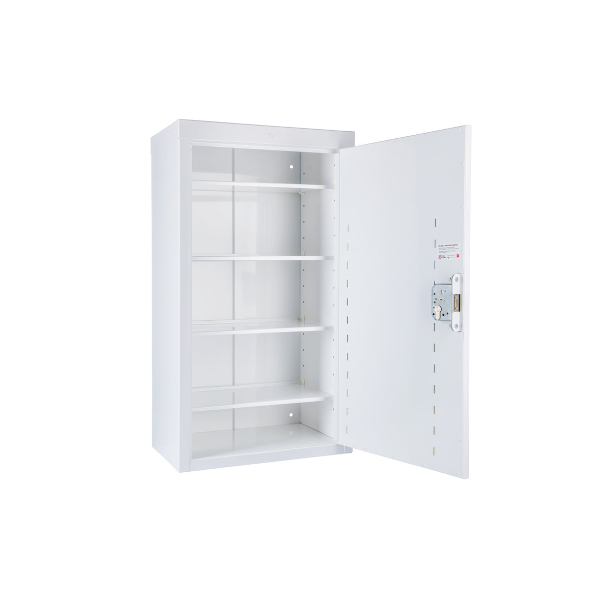 Pharmacy Medical - HECMC350 MEDICINE / DRUGS CABINET 900 X 500 X 300mm | 3 FULL DEPTH SHELVES | R or L HINGE, optional warning light