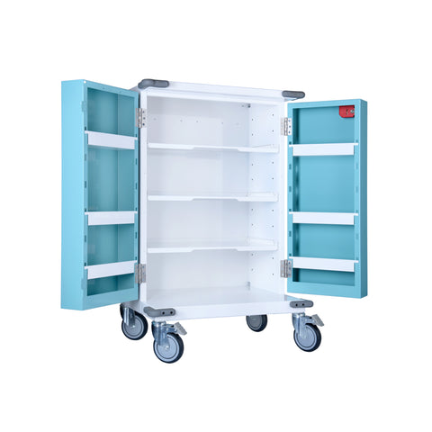 Pharmacy Medical HECT220 Monitored Dosage System (MDS) Drugs Trolley – 9 Hoop