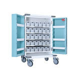 Pharmacy Medical HECT655 Original Packaging Medication Trolley – 30 Tray