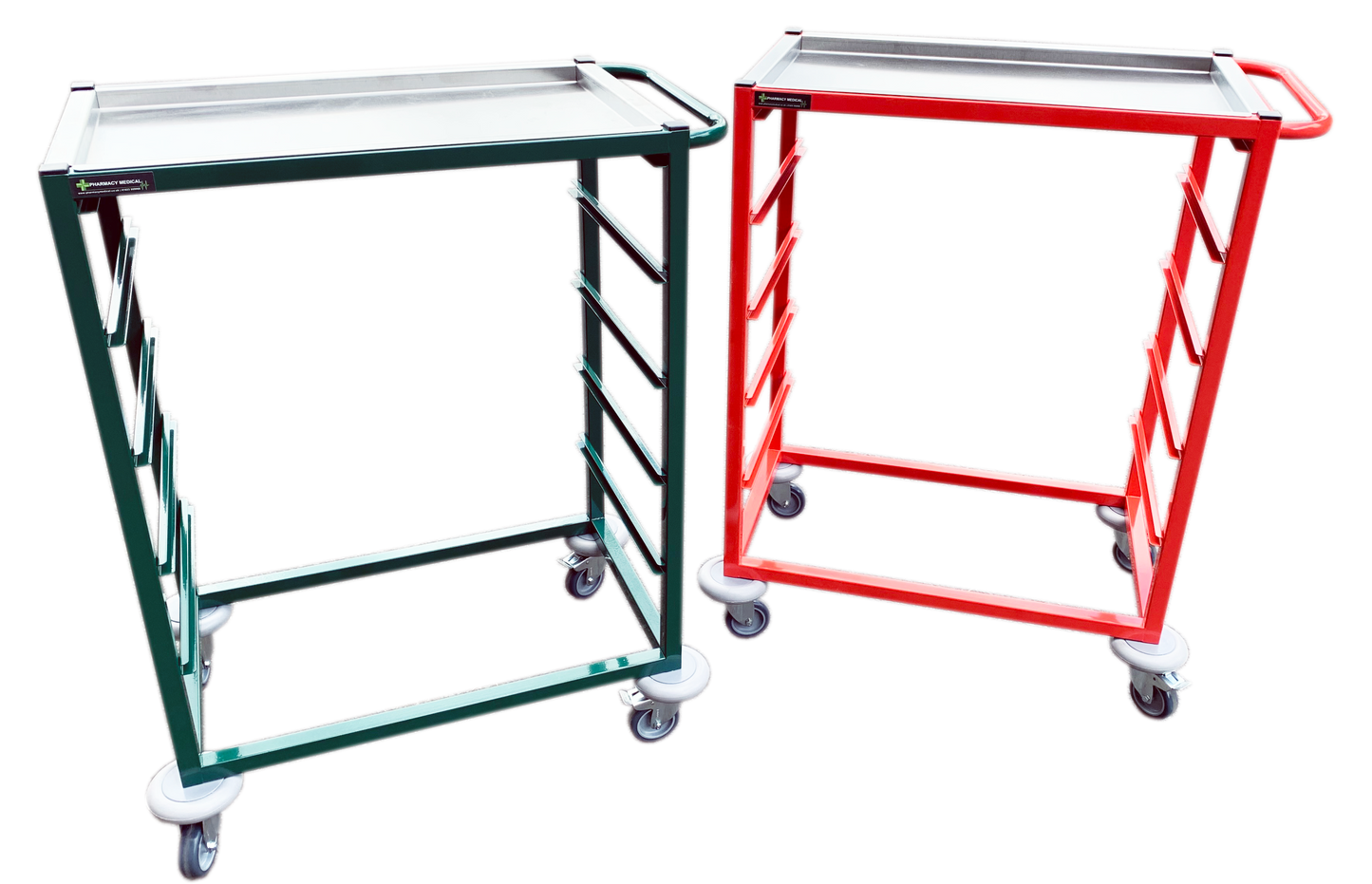 HTM71 Trolley | Single Width | 850mm H x 655mm W x  400mm D - 5 Tray Slides - Frame Only.