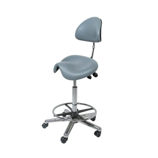 Medi Saddle Chairs- Medi Saddle Chairs - with foot rest - Royal/Ocean Blue