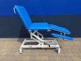 Refurbished 5-Section Hydraulic Treatment Couch - Drop Arms - Face Hole