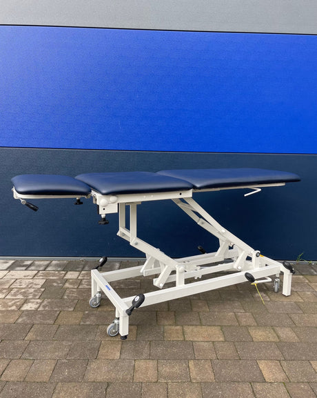 Reconditioned Three Section Drop End Couch fully reclined 