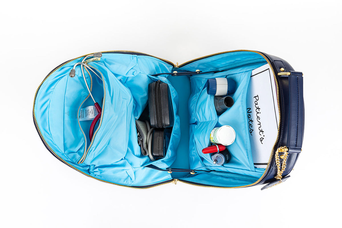 The Mae Iyasu Luxury Medical Bag - Indigo