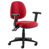 Kirby Medium Back Operator Chair - Standard 2 lever mechanism with PCB