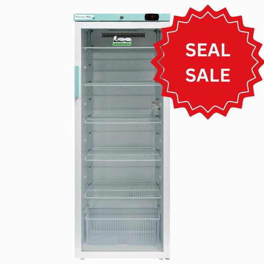 Lec Medical 310 Litre Glass Door Freestanding Fridge - PPGR310BT-UK
