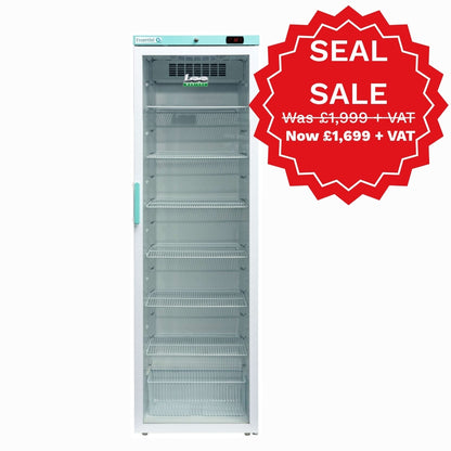 Lec Medical 394 Litre Pharmacy Essential Upright Fridge with Glass Door - PEGR400BT-AU