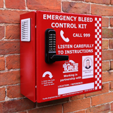 Locked emergency Bleed Control Cabinet