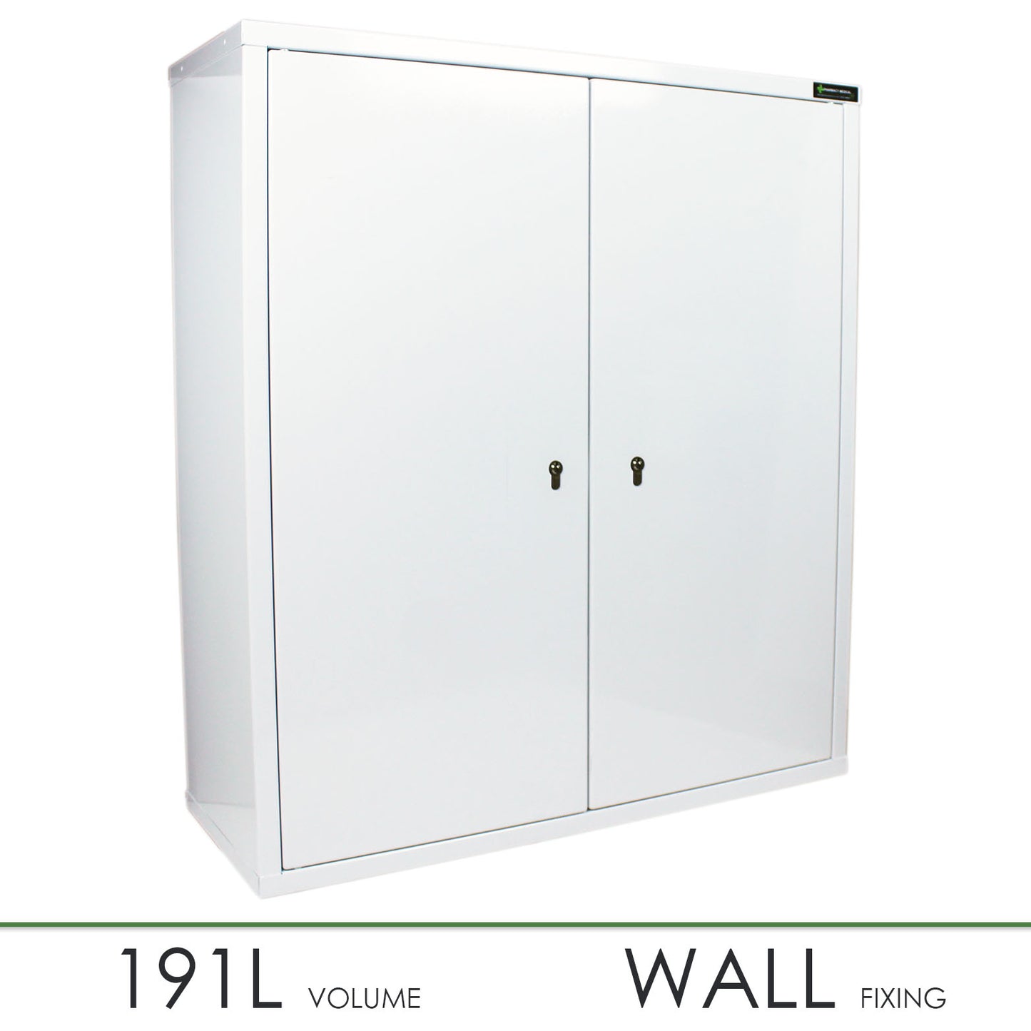Pharmacy Medical - HECMC422 MEDICINE / DRUGS CABINET | 8 INTERNAL SHELVES + 8 DOOR SHELVES | DOUBLE DOOR | Each Door Fitted With a Lock | Optional warning light