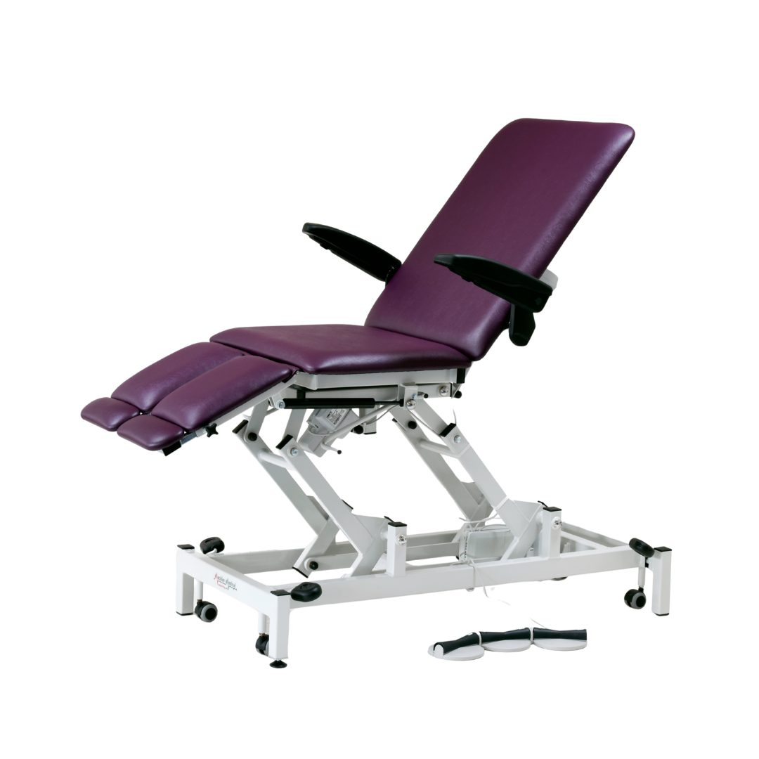 Meckler Medical podiatry  examination couch with optional accessories
