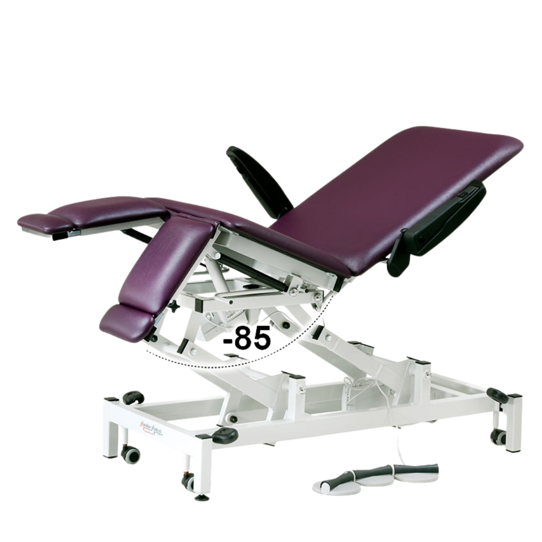 Meckler Medical podiatry  examination couch with optional accessories