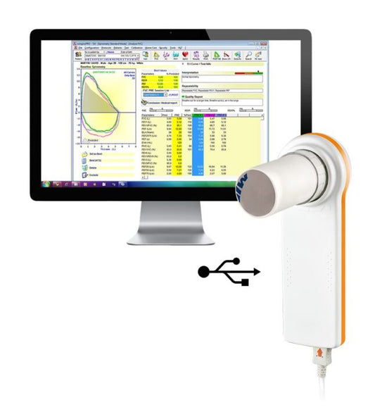 MIR Minispir Spirometer with reusable turbine