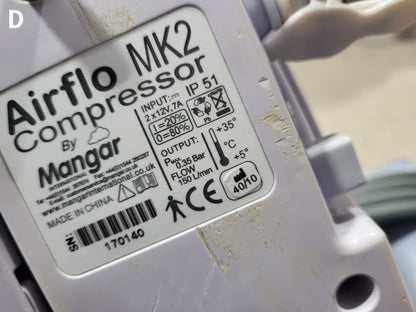 Reconditioned Mangar ELK Emergency Lifting Cushion Bleb Kit D + Airflow MK2 Compressor