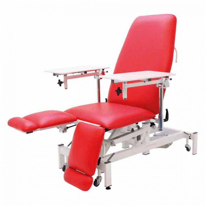 Treatment/Plaster Chair- Electric/ Split leg Red