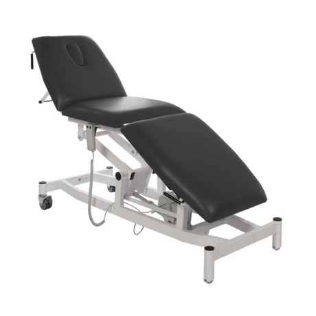 PLE02 black coloured treatment couch on white background