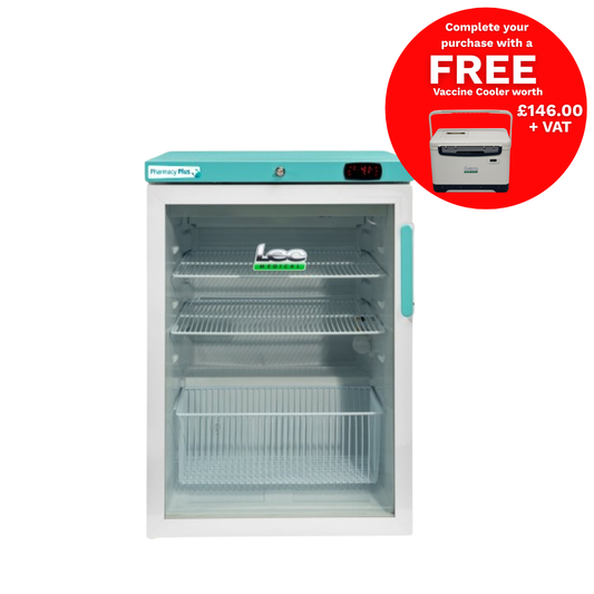 Lec Medical 158 Litre Under-Counter Fridge with Left Hand Hinge - PPGR158BT-LHH