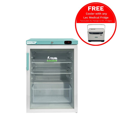 Lec Medical 158 Litre Glass Door Under-Counter Fridge - PPGR158BT-UK
