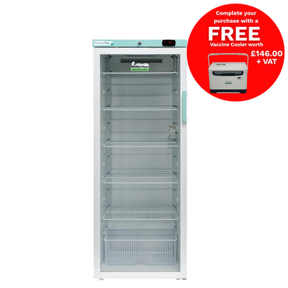 Lec PPGR310BT-UK Medical Fridge – Glass Door – 305 Litre