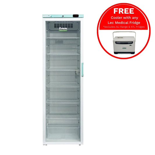 Lec Medical 400 Litre Freestanding Fridge with Left Hand Hinge - PPGR400BT-LHH