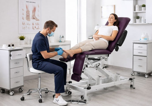 Podiatry Equipment - Person having treatment - Seal Medical Supplies Ltd