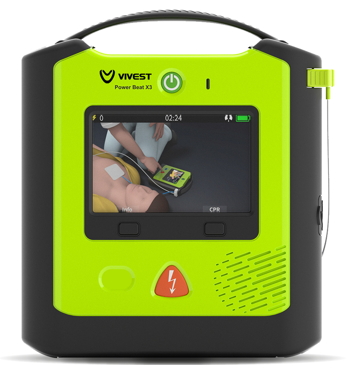 Vivest PowerBeat X3 Semi-Automatic Defibrillator - Digital Screen
