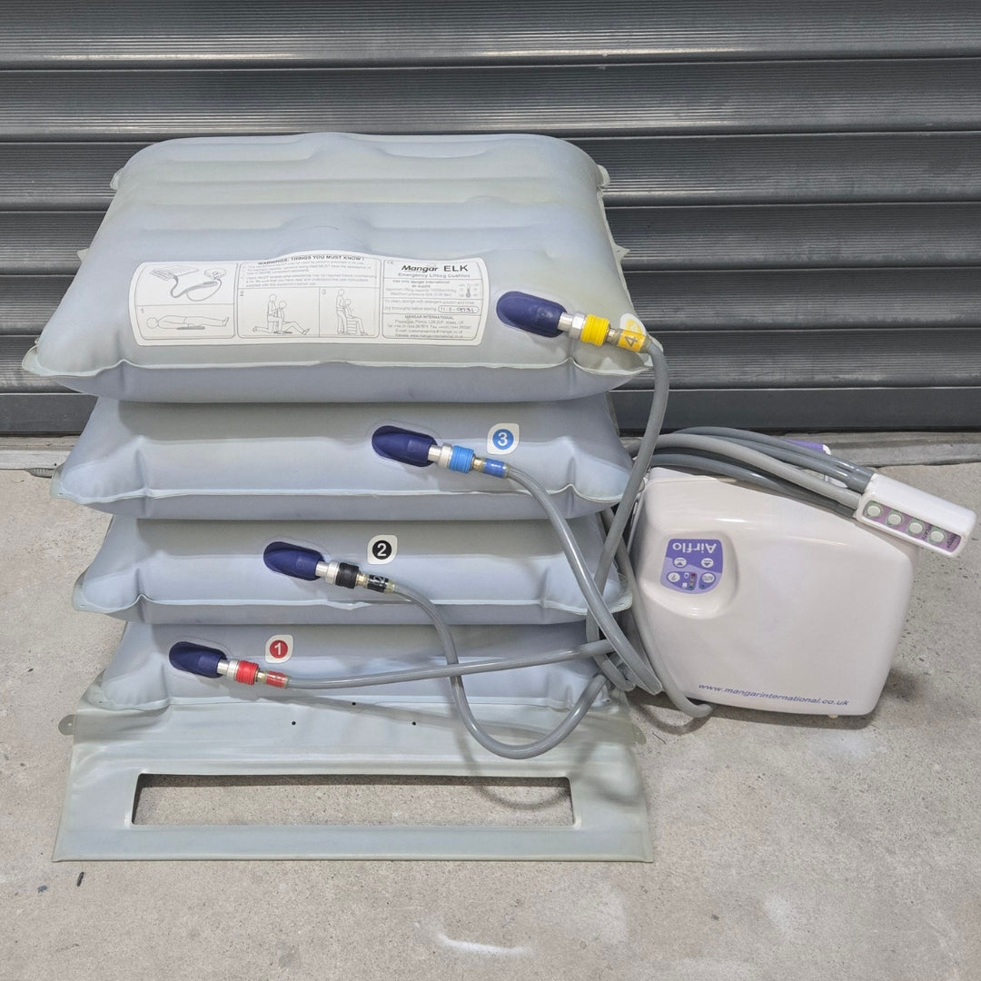 Reconditioned Mangar ELK Emergency Lifting Cushion Bleb Kit B + Airflow MK2 Compressor