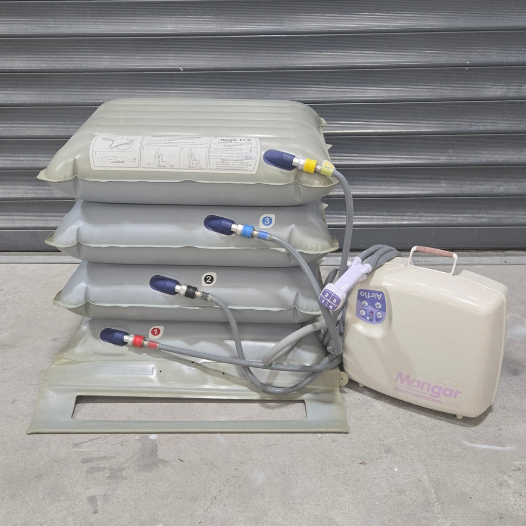 Reconditioned Mangar ELK Emergency Lifting Cushion Bleb Kit D + Airflow MK2 Compressor