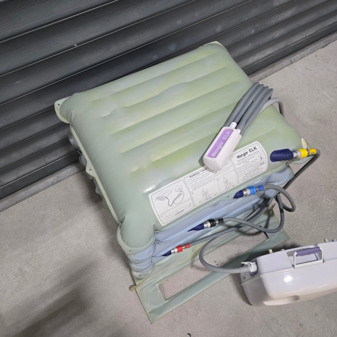 Reconditioned Mangar ELK Emergency Lifting Cushion Bleb Kit B + Airflow MK2 Compressor