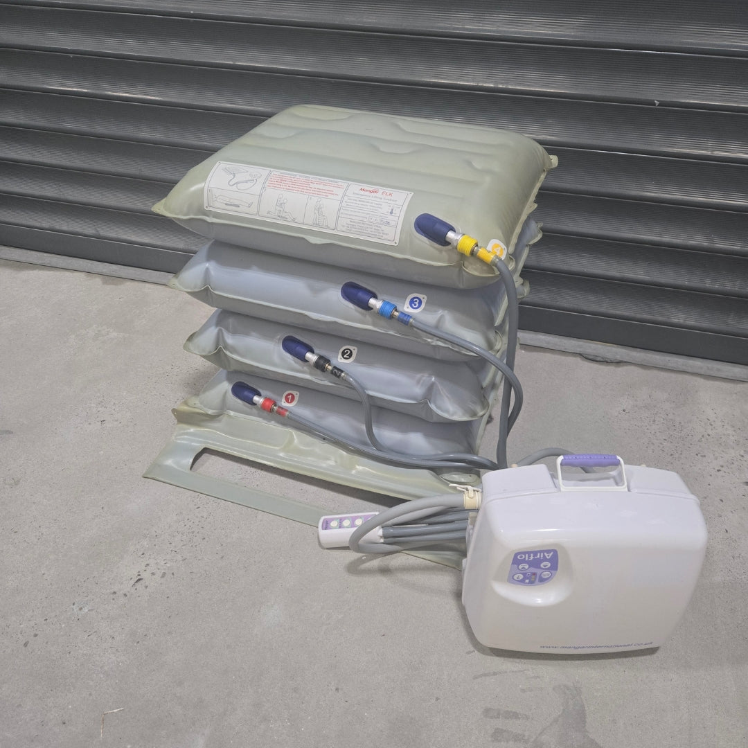 Reconditioned Mangar ELK Emergency Lifting Cushion Bleb Kit F + Airflow MK2 Compressor