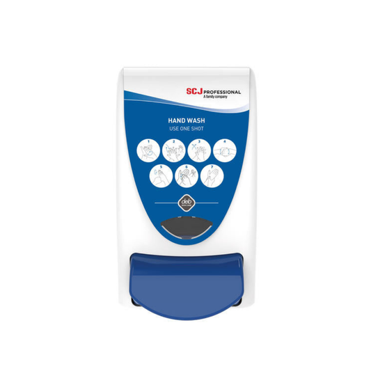 Healthcare hand wash dispenser on white background