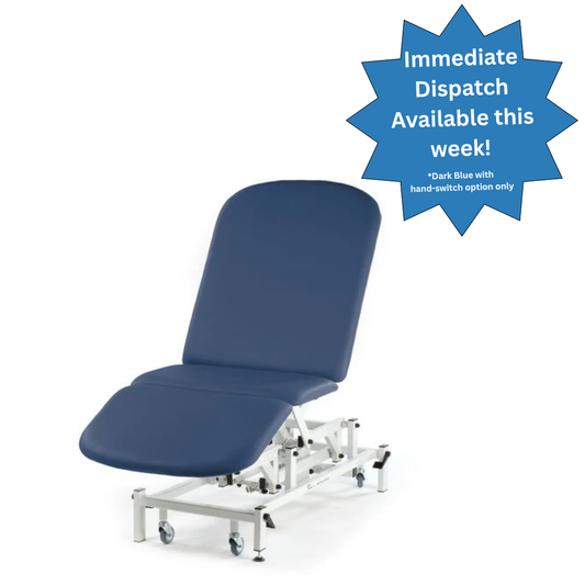 Seers - Medicare 3 Section Electric Bariatric Treatment Couch | Electric backrest & footrest | 80cm width