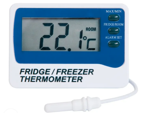 Digital Fridge/Freezer Thermometer with Alarm